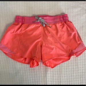 Coral Lululemon Shorts Sz 10